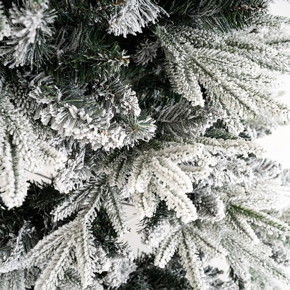 Vianočný zasnežený stromček so stojanom Cardiff, 150 cm, 150 cm