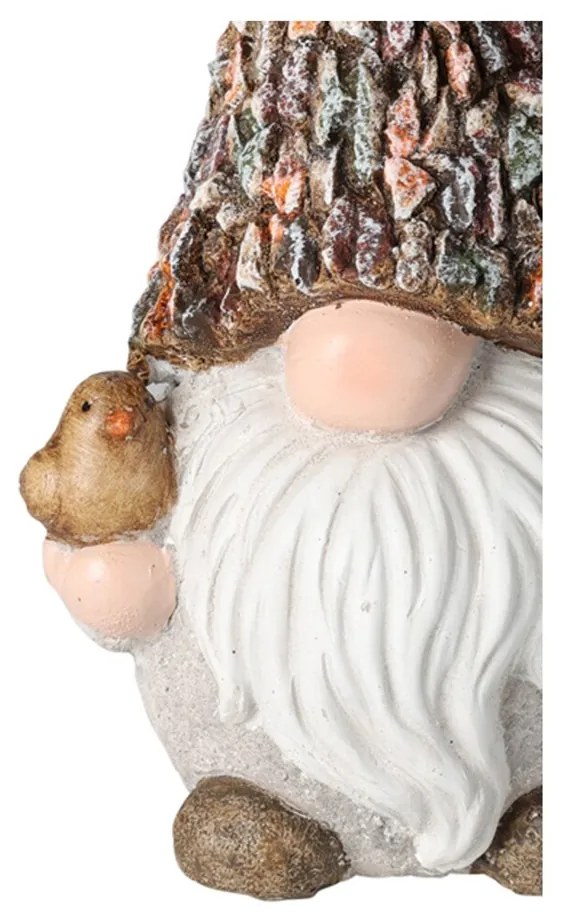 Záhradná figúrka z polyresinu Gnome, 30 cm, viacfarebná