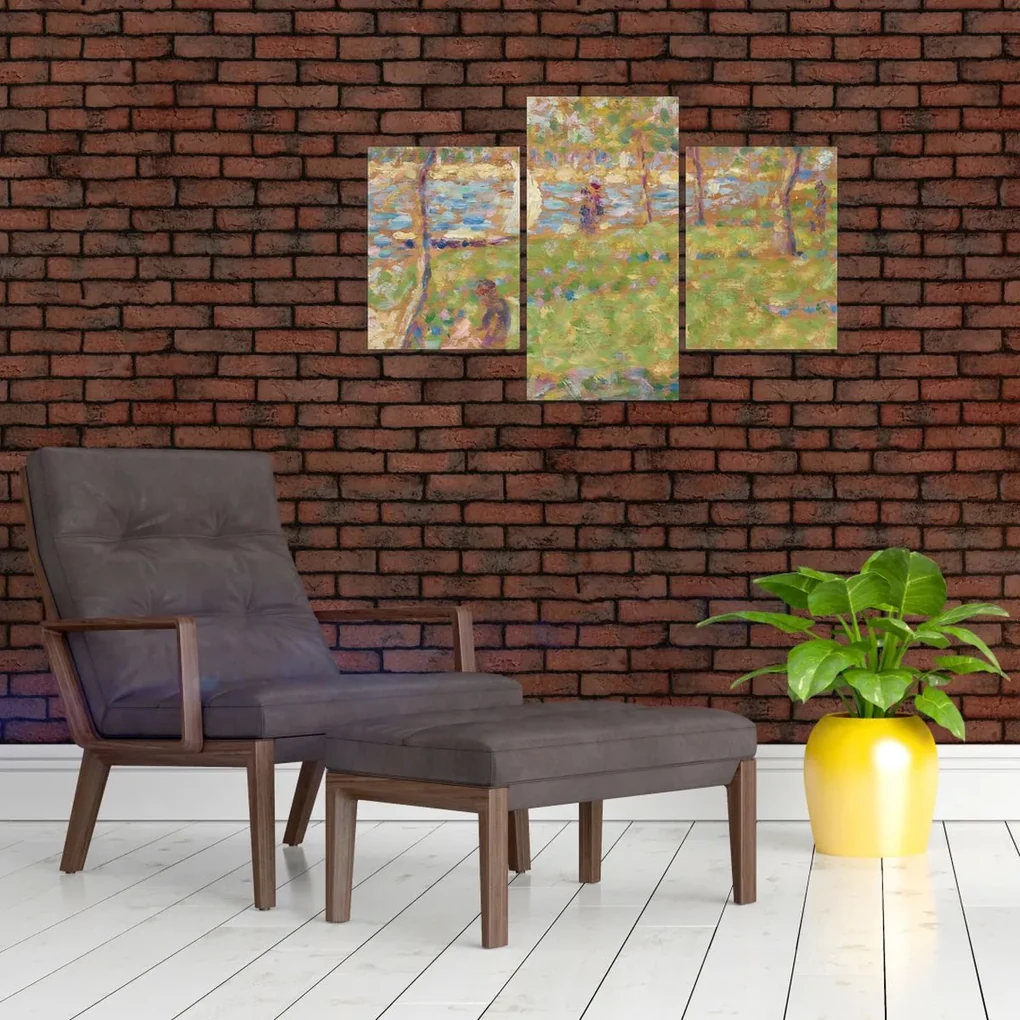 Obraz - Georges Seurat, Study for "La Grande Jatte", reprodukcia (90x60 cm)