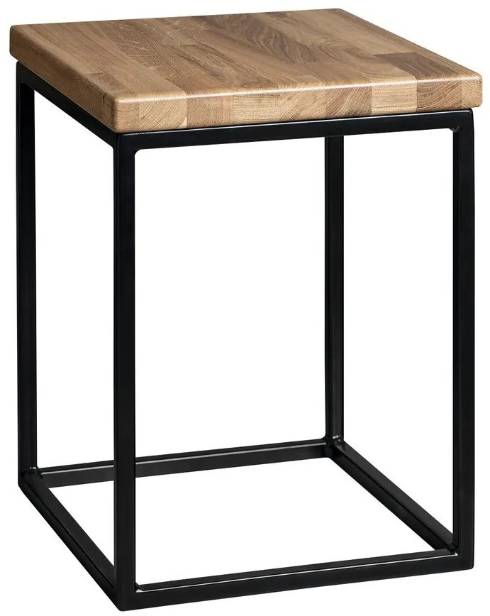 Sapho, SKA Stolička 300x410x300mm (SKA401), čierna mat/dub, SKA190