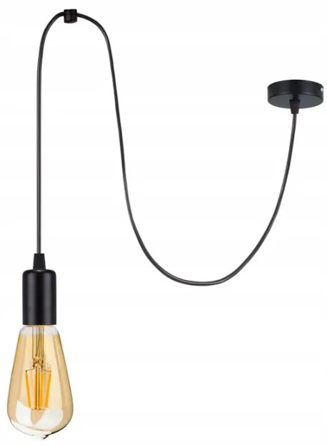 BERGE Závesná lampa SPIDER + stmievateľná LED žiarovka E27 12W