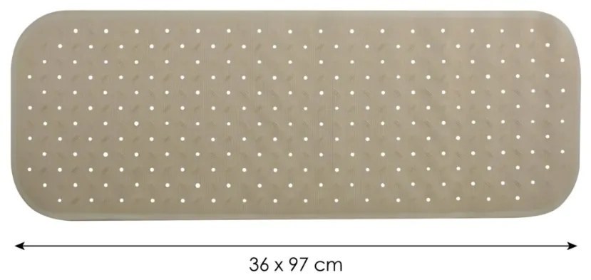 Spirella Protiskluzová podložka do vany CLASSPremium, béžová, 36 x 97 cm