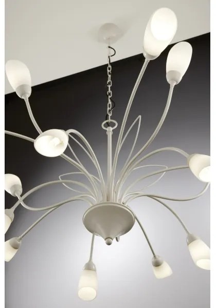 Jupiter 2062 - Luster na reťazi GLORIOSA 15xG9/14W/230V krémový