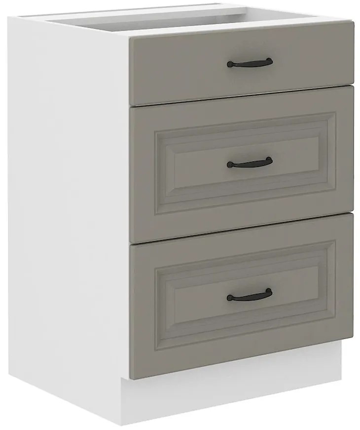 Kuchynská skrinka Stilo claygrey/biely 60d 3s bb