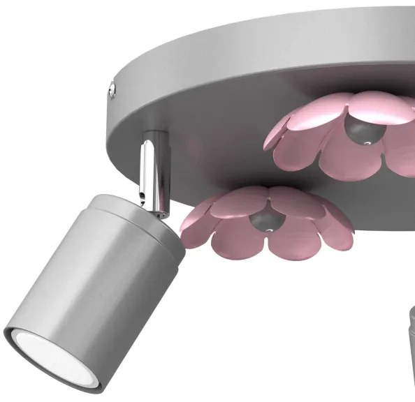 Bodové svietidlo FLOWER 3xGU10/8W/230V matný chróm