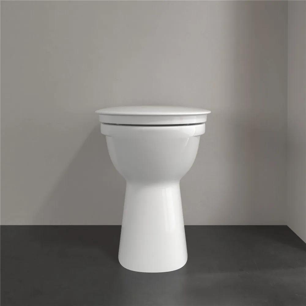 VILLEROY &amp; BOCH ViCare samostatne stojace WC (zvýšené) s plochým splachovaním bez vnútorného okraja, 355 x 480 mm, biela alpská, 4684R001