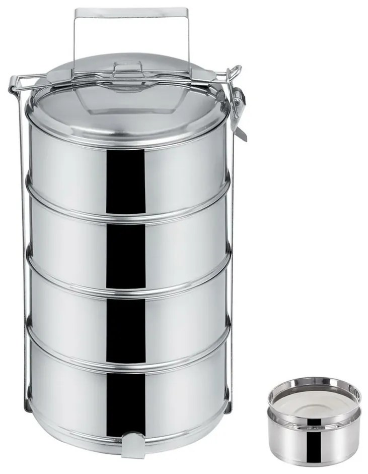Orion Obedár 4x 1,3 l, nerez, 4 poschodia