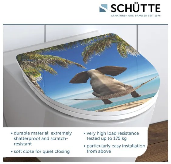 Schütte WC doska so spomaľujúcim mechanizmom (slon)  (100253145)