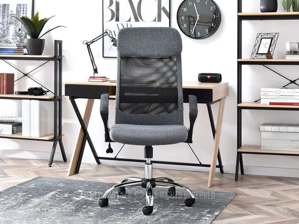 Kreslo Kuba (sivá + čierna). Akcia -19%. Vlastná spoľahlivá doprava až k Vám domov. 1109946