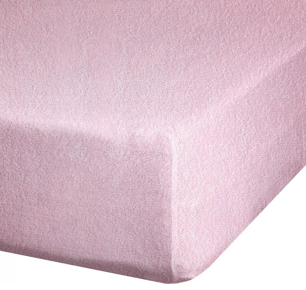 FROTÉ PRESTIERADLO 200X220 CM, VÝŠKA 20 CM PÚDROVO RUŽOVÉ