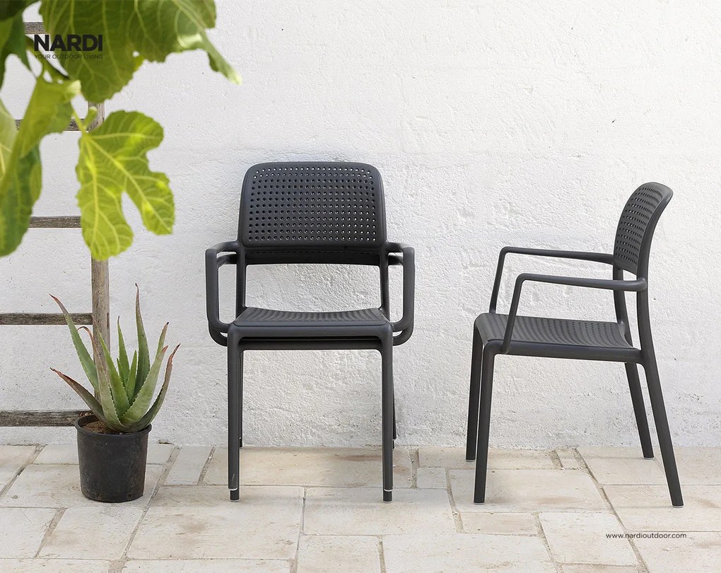 Stima Plastové kreslo BORA Vyberte odtieň ->: Agave - Zelená