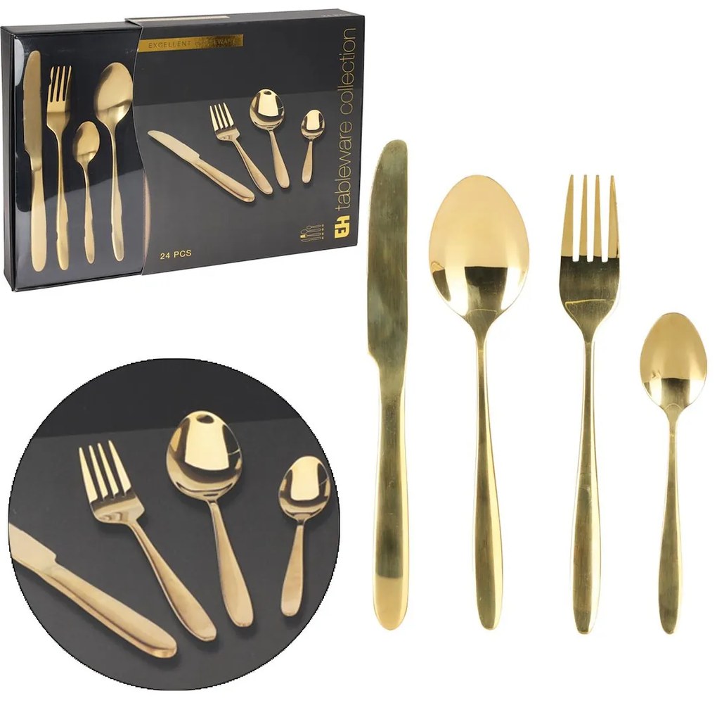 Príborový set Goldie 24ks