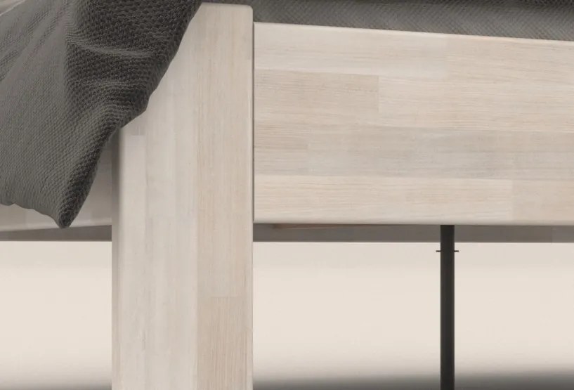 Posteľ Fava 180x200 cm, bielený buk