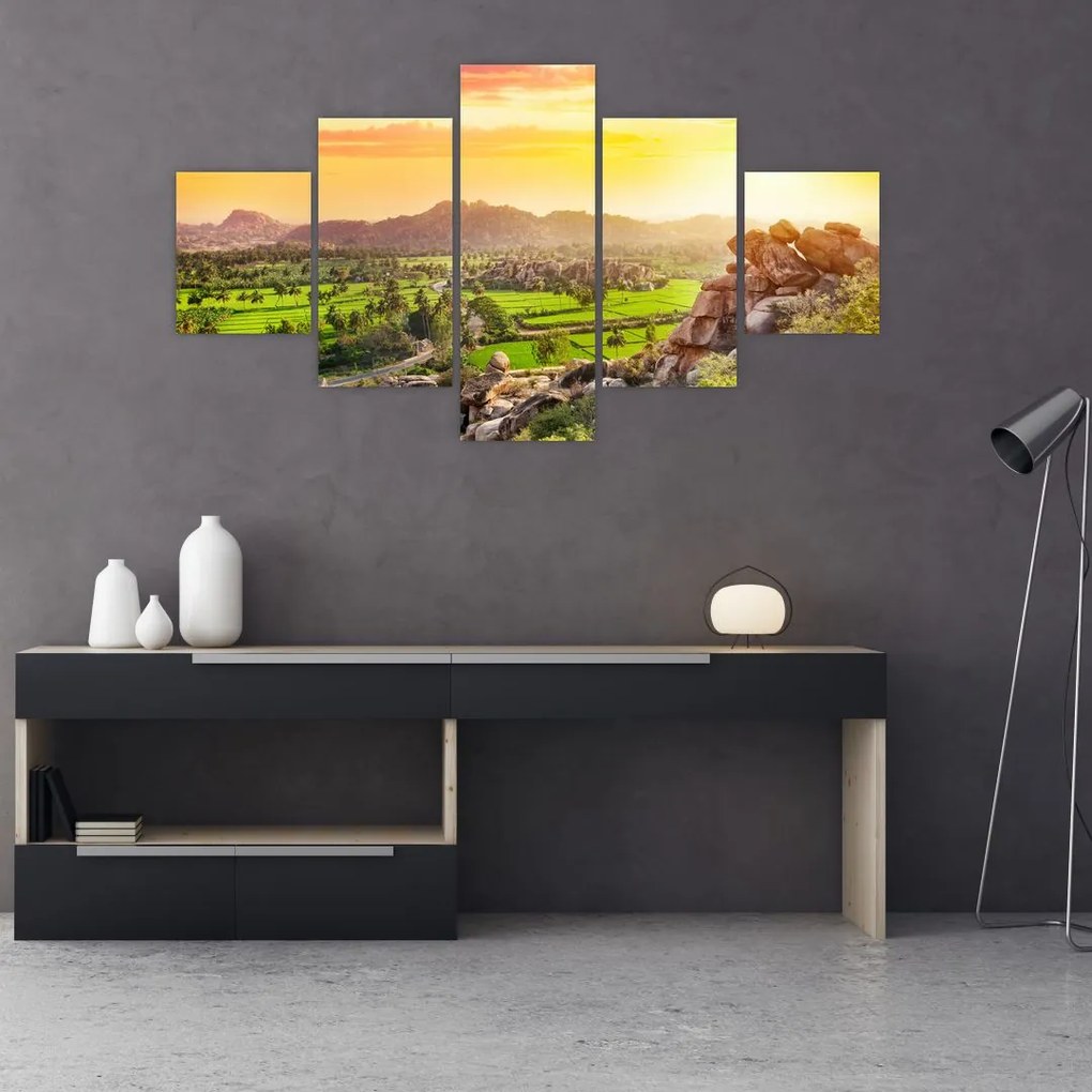 Obraz Hampi údolí v Indii (125x70 cm), 40 ďalších rozmerov