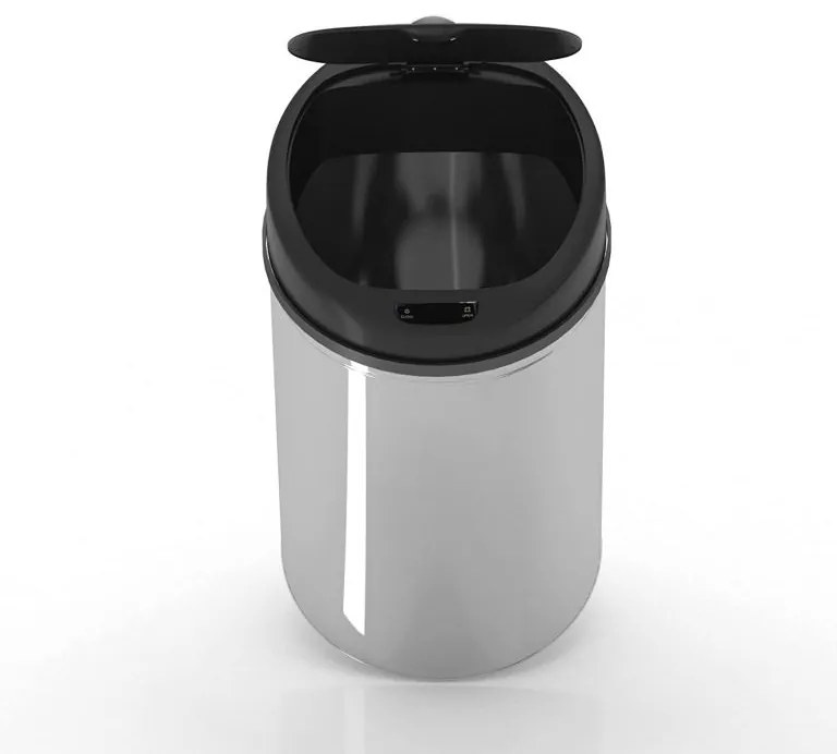 JAGO Bezdotykový odpadkový kôš so senzorom, 60 l, strieborná
