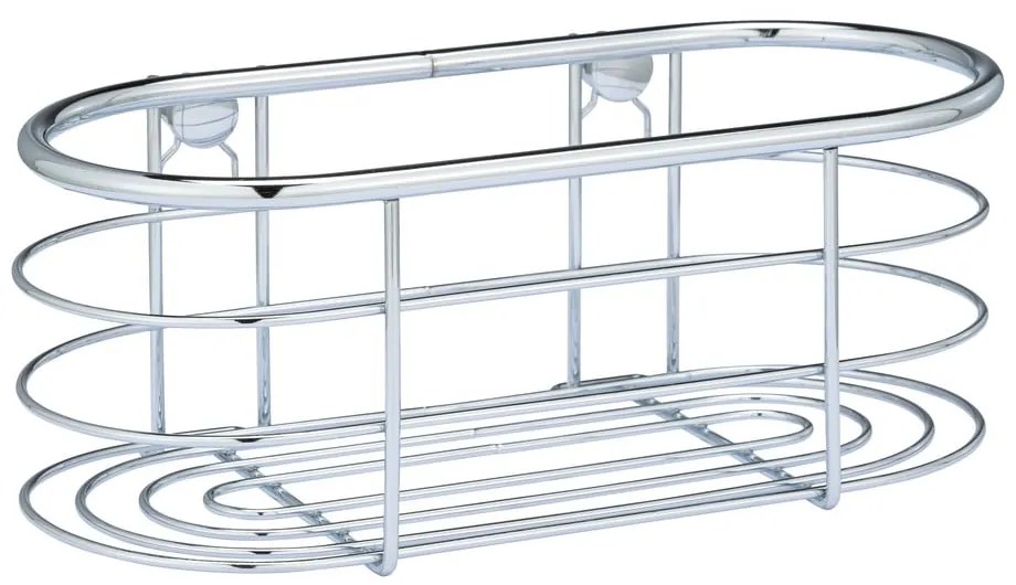 Strieborná sprchová polica Wenko Trestina, 26 x 11 cm