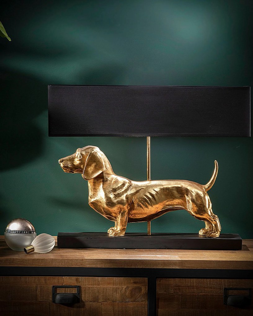 Stolná lampa Gold Dog 48cm