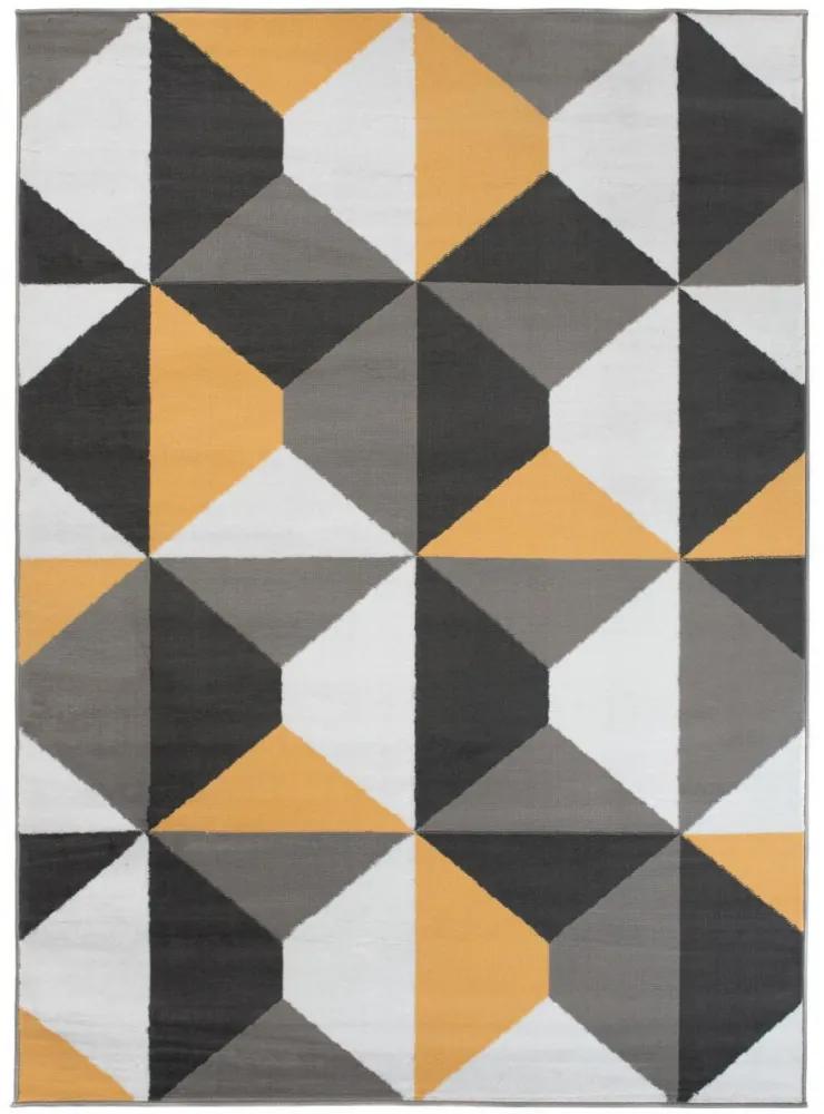 Kusový koberec PP Fino žltý 140x200cm