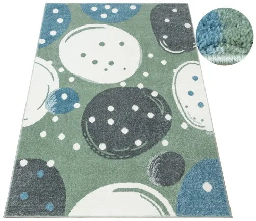 Koberec LIMA M040A zelený / krémový