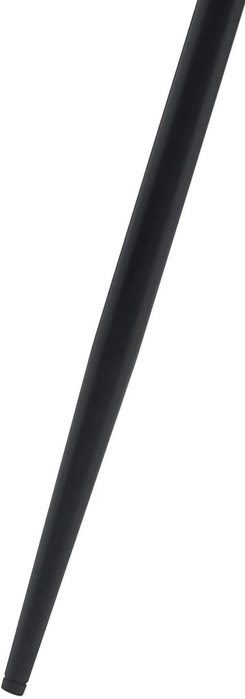 Stolička Enid - koženka - Orech / Čierna