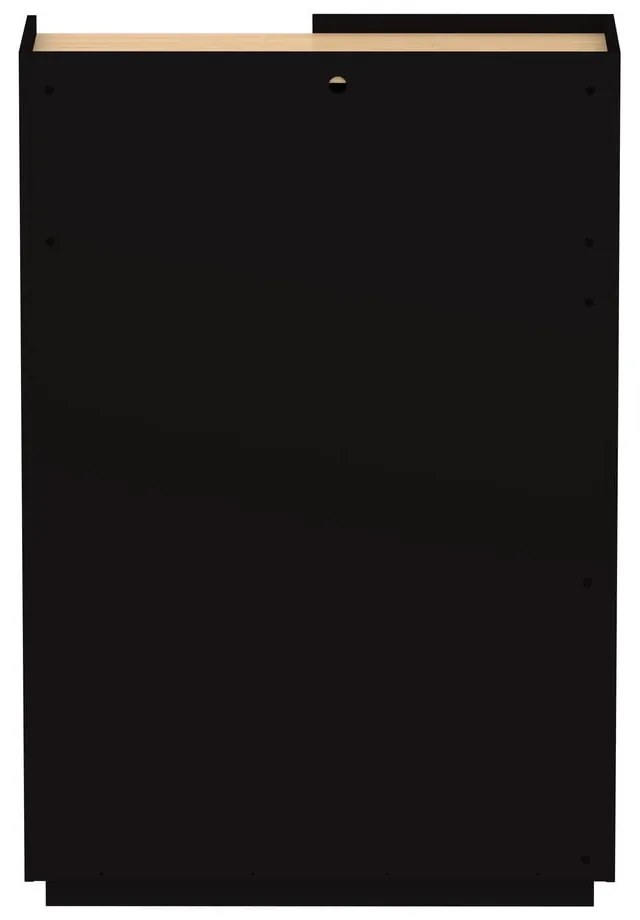 Čierna matná knižnica 100x147 cm Nina - TemaHome