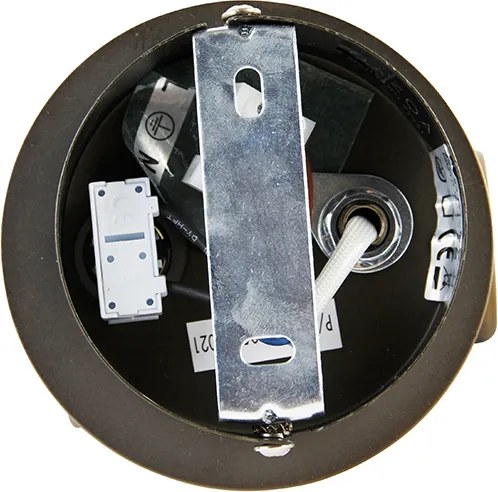 Bronzové nástenné bodové svetlo otočné a sklápateľné s vypínačom - Karin 1