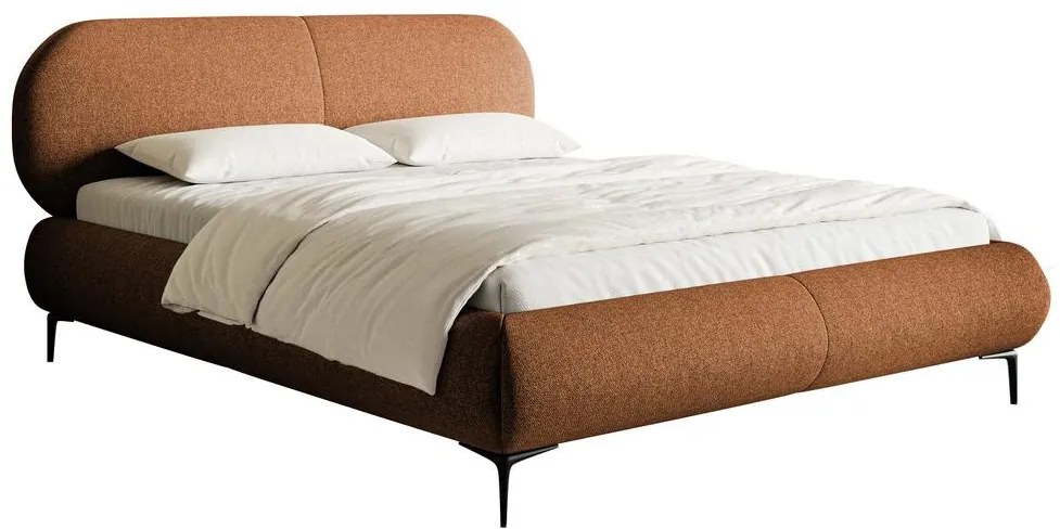 Manželská posteľ 140 cm Octave 140 (s roštom) (s úl. priestorom) (medená + čierna). Akcia -19%. Vlastná spoľahlivá doprava až k Vám domov. 1100032