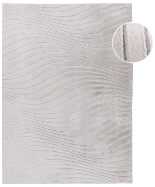 Koberec WAVES 503 svetlosivý / sivohnedý