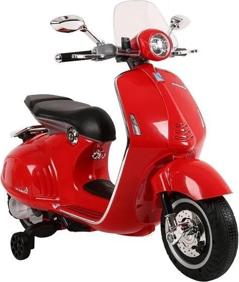 LEAN CARS Elektrický skúter Vespa GTS 300 červený