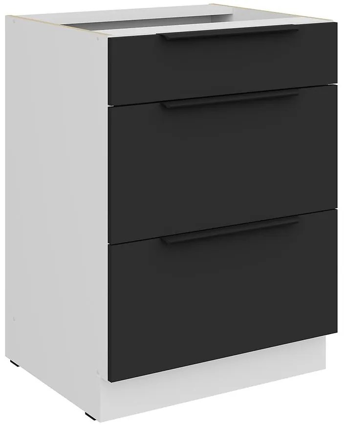 Kuchynská skrinka Aria-Bl/Wh Anti Fingerprint 60d 3s Bb