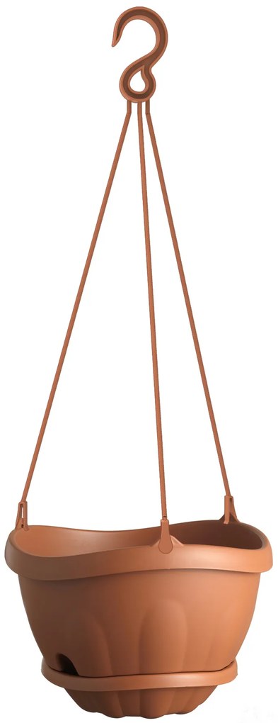 BAMA Závesný kvetináč s miskou GONDOLA 28cm