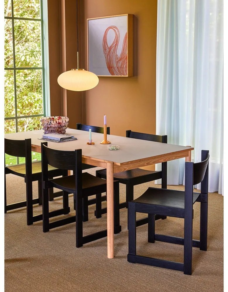 Jedálenský stôl z dubového dreva 107x190 cm Oblique – Hübsch