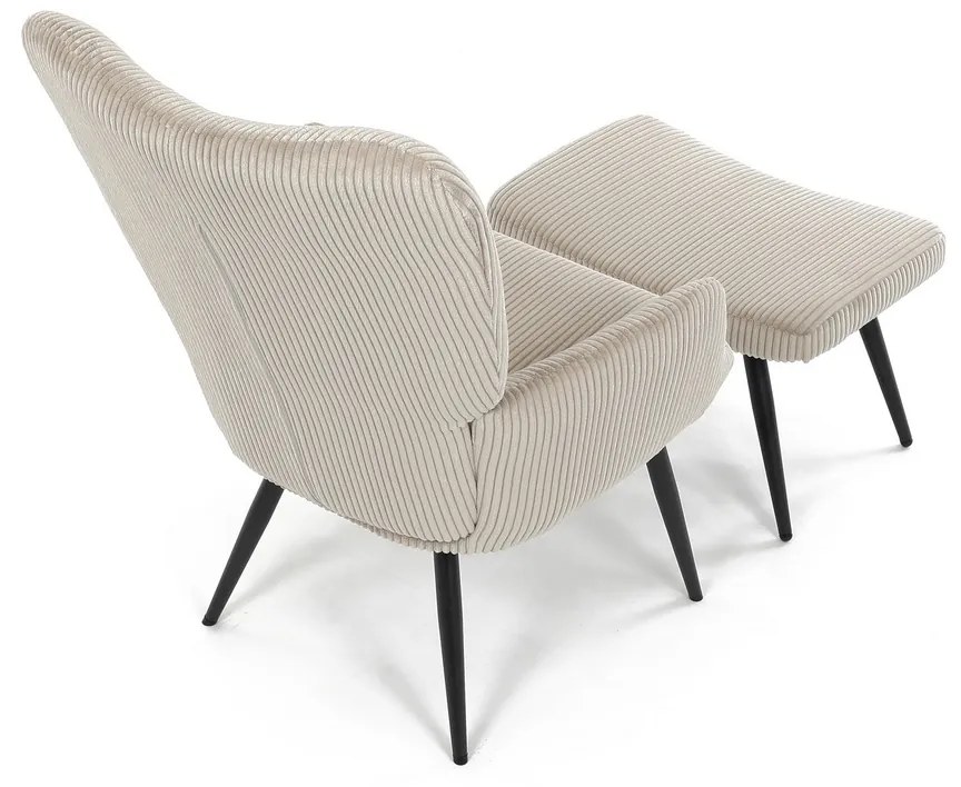 Relaxačné kreslo s podnožkou L7285 CRM6, krémováfarba