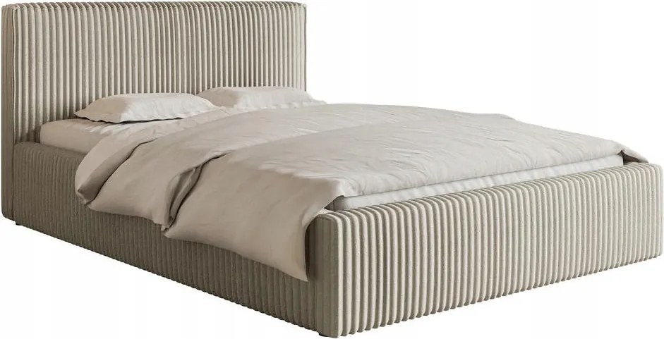 Manželská posteľ 180 cm Tulia 180 (svetlobéžová čierna)