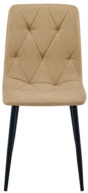 Set troch jedálenských stoličiek LIBRA hnedé / čierne nohy (3 ks)