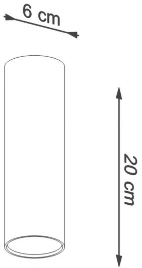 Sollux SL.0997 - Bodové svietidlo LAGOS 1xGU10/10W/230V 20 cm biela