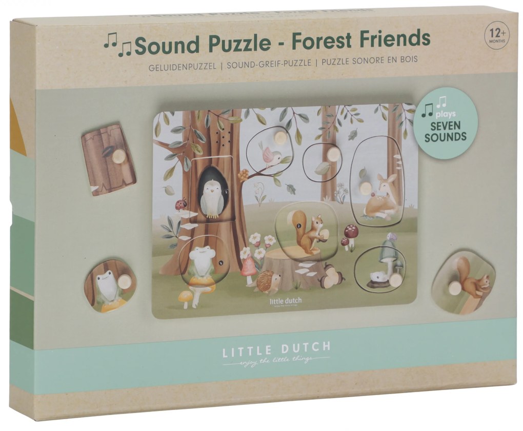 Vkladacie puzzle so zvukom Forest Friends