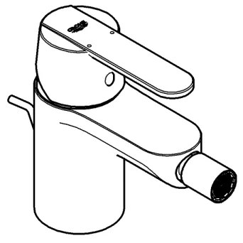 GROHE 32885000 - Bidetová batéria GET DN 15 lesklý chróm