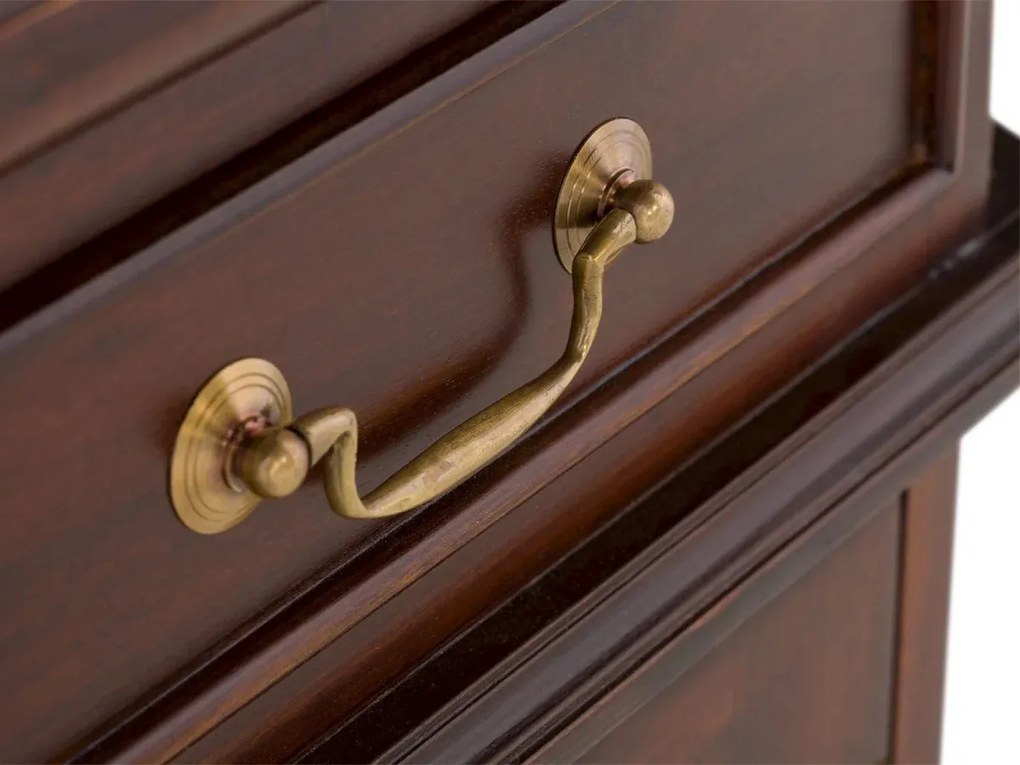 furniture-nabytek.cz - Masívny písací stôl Cambridge z mahagónu, lakovaný, hnedý – 120×60×80 cm