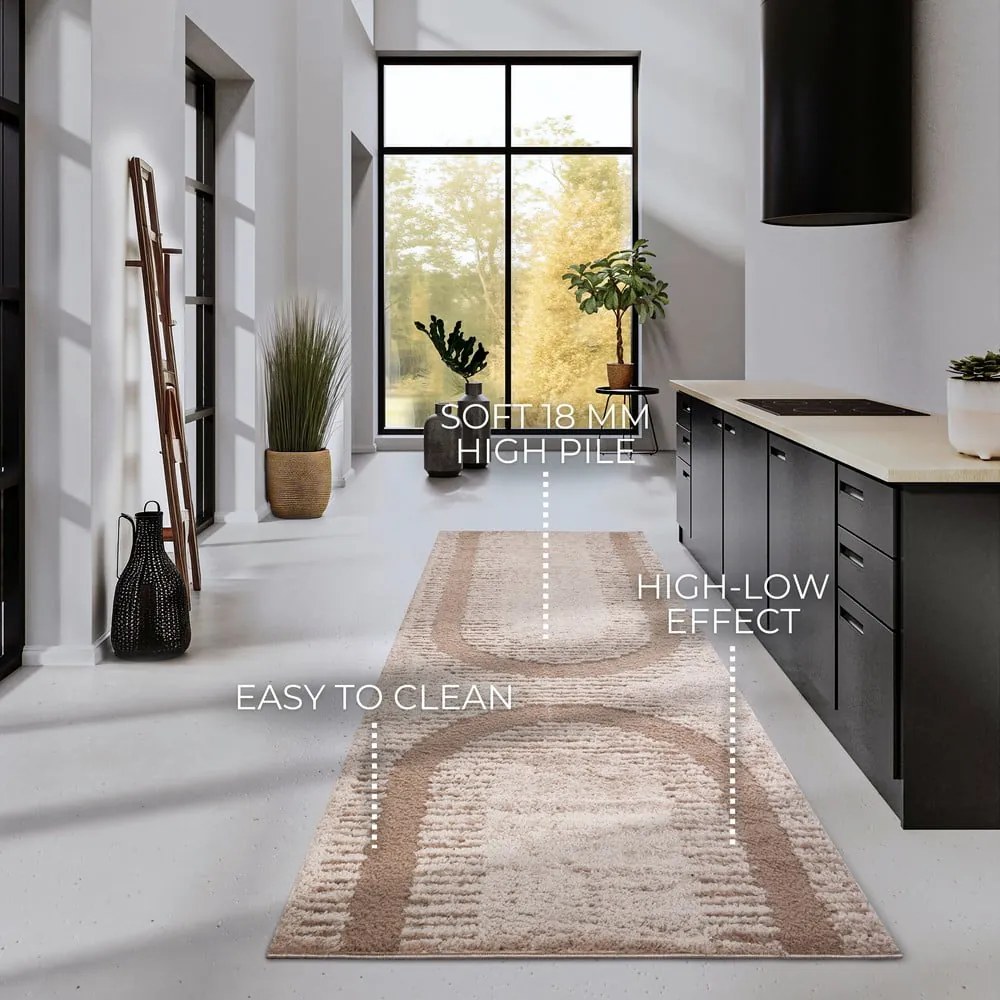 Béžový behúň 80x240 cm Bartoux Beige – Elle Decoration