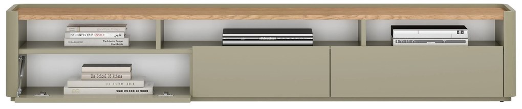 TV skrinka Elivo 200 cm - eukalyptus / dub baltic dune