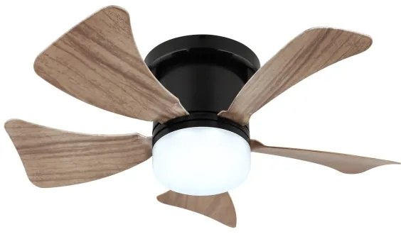 Globo 03609H - LED Stmievateľný stropný ventilátor HINES LED/10W/230V + DO hnedá