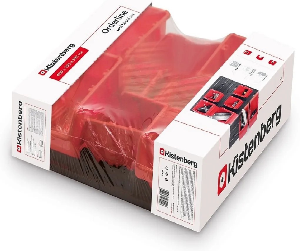 Kistenberg Závesný panel so 7 boxy na náradie ORDERLINE 400x392x195mm