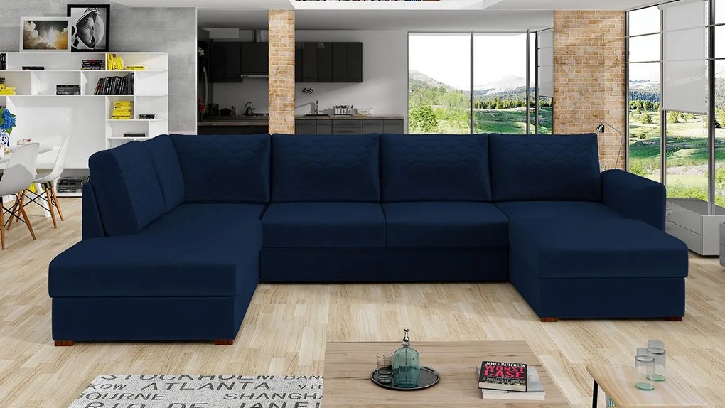 Rohová rozkladacia pohovka Astana Premium, Dostupné poťahy: Zoya 03, Strana: ľavá