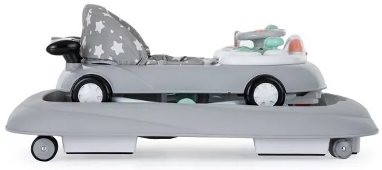 PETITE&MARS - Detské chodítko s melódiou CABRIO šedá