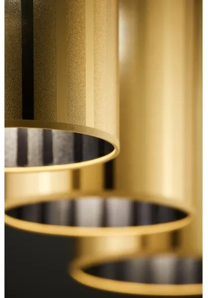 Jupiter 2092 - Luster na lanku CORTINA 3xE27/15W/230V zlatá/čierna