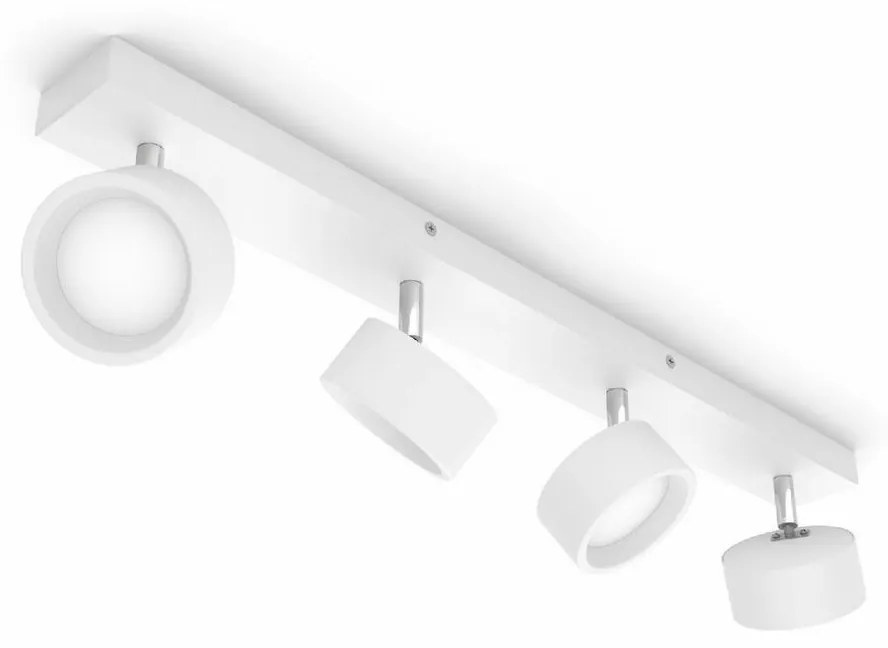 Philips 8720169174801 bodové LED svietidlo Bracia, biela, 4x 5,5 W 4x550lm 2700K IP20