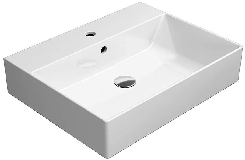 GSI GSI, KUBE X keramické umývadlo 60x47 cm, biela ExtraGlaze, 94319111