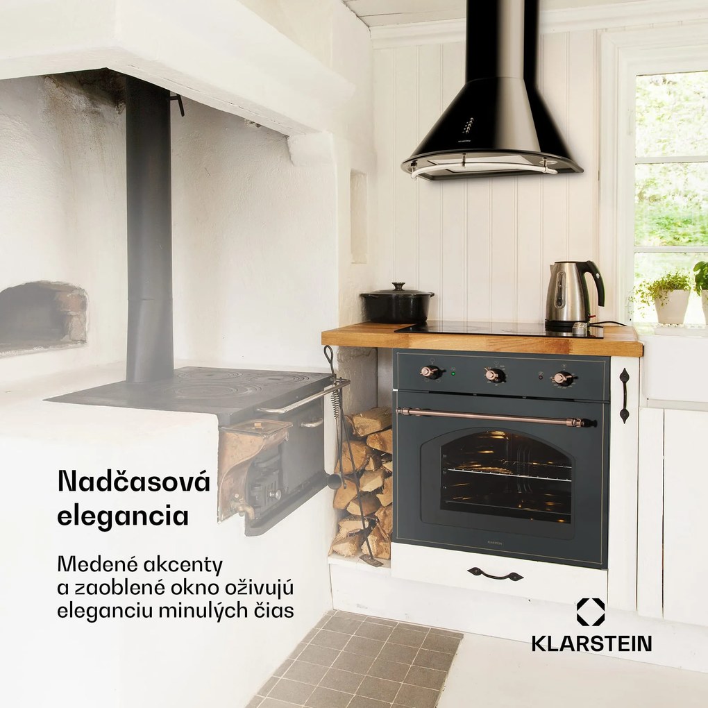 Klarstein Vilhelmine, vstavaná rúra, 55 l, energet. trieda A, čierna