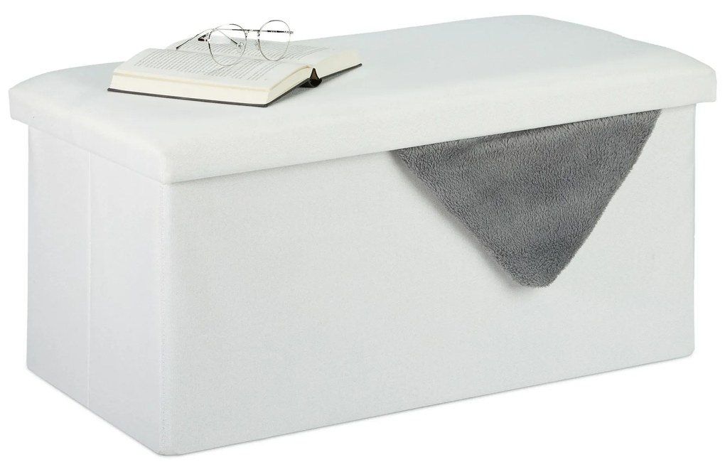 Skladacia lavica RD31616, biela